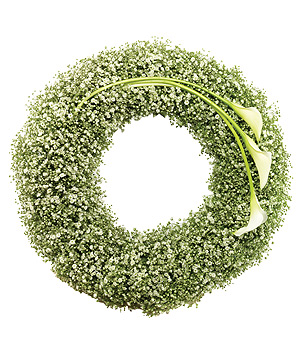 Wreath - Gyp and Calla Lily Wreath (12")