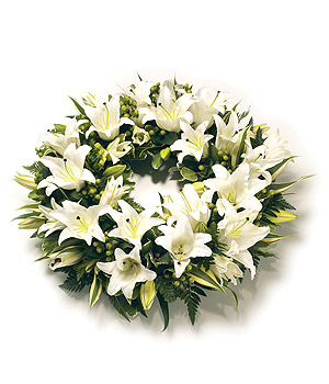 Wreath - Lily Wreath (14")