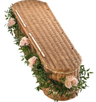 Casket - Pink Rose Garland