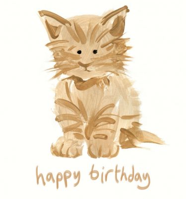 'Happy Birthday' - Kitten