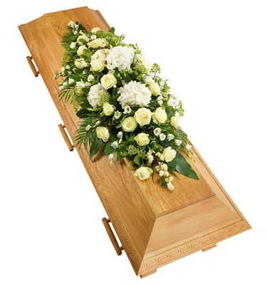 Casket Spray- Classic White Casket Spray
