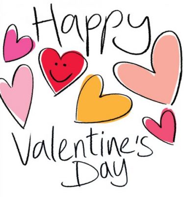 Coloured Hearts - Happy Valentine's Day
