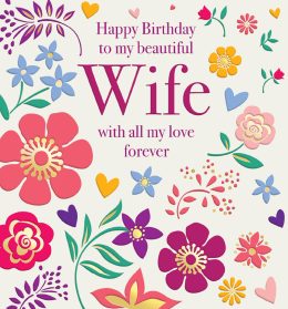 'Happy Birthday Wife' - (Scatterly)