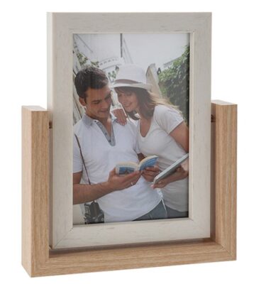 Two Tone Pine Spin Frame - 6" x 4"