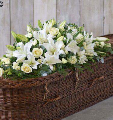 Casket Spray - Rose and Lily Casket Spray