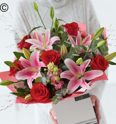* Luxury Rose & Lily Hand Tied