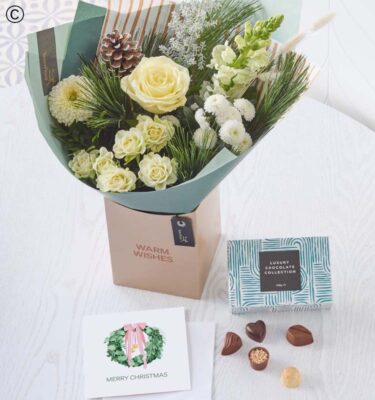 * Lovely Winter Gift Box, Chocolates and Card